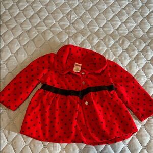 Carter's Red Baby Jacket with Black Dots